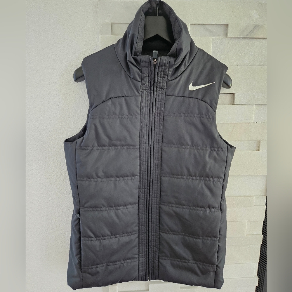 Nike Charcoal Puffer Vest - Picture 2 of 7